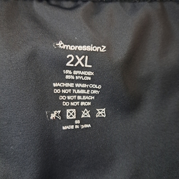 Compression Z Men's Black Full Length Compression Pants - Picture 6 of 7